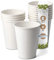 BIOZOYG 50x gobelets jetables 300 ml / 12 oz, Ø 90 mm blanc - gobelet carton sans plastique et en matériaux durables - gobelet cafe
