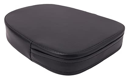 ICTRONIX Universal Motorrad Schwarzes Rechteck Rückenlehne Sissy Bar Kissen Pad für Harley