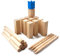 Ocean 5 Kubb - Original Wikinger Spiel | Premium FSC® Holzspiel im Stoffbeutel mit massiven Figuren | Schwedenschach Holz Outdoor Spiel Wurf Schach Spiele | Kubb Spiel für Kinder und Erwachsene |