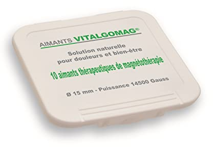 Therapeutische Magnete von 14.500 Gauss und 15 mm Vitalgomag - Magnete für die Magnetfeldtherapie - Magnete für Schmerzen - Medizinische Magnete für die Behandlung - Magnete für die Pflege