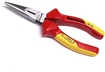 Barnwell 160mm Long Chain Needle Snipe Nose 1000v VDE Plier Electricians Wire Made in Germany