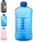 GEMFUL Trinkflasche mit Tragegriff 3 Liter BPA frei Große Sportflasche für Fitness Sport (Blau)
