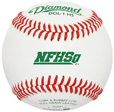 Rods Diamond Sports DOL-1 HS NFHS/NOCSAE High School Baseball - 1 Dozen White