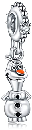 MGIUL Snowman Charms für Frauen Charm Armbänder, 925 Sterling Silber Cartoon Perlen Halloween Geburtstag Weihnachten Schmuck Geschenk für Mädchen