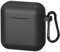 Geekria Funda de silicona compatible con TOZO T6 True Wireless Earbuds, funda protectora de transporte con gancho para llavero, puerto de carga accesible (negro)