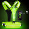 Reflektierende LED-Weste, Laufausrüstung, über wiederaufladbar, leuchtende Laufweste, Brust, Handyhalter für Läufer, Nachtspaziergänge, 6–11 Stunden Licht, verstellbare Taille/Schulter für (grün)