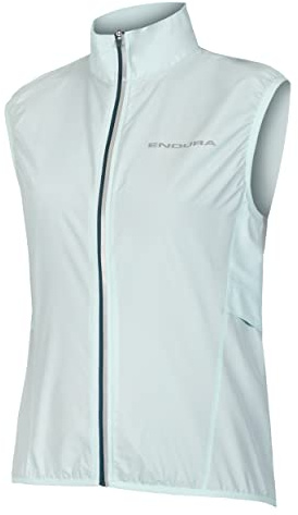 Endura Women's Pakagilet Windproof Cycling Vest, Glacier Blue, M