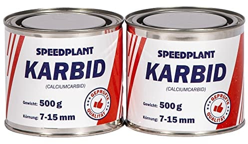 Karbid 1 kg (2x 500g) - Carbid Kabit Kabitt karbitt Karbit Karbidkleine Körnung 7-15mm - 2 Dosen