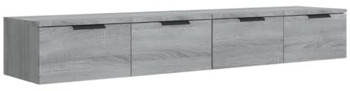 vidaXL Wandschränke 2 STK. Grau Sonoma 68x30x20 cm Holzwerkstoff