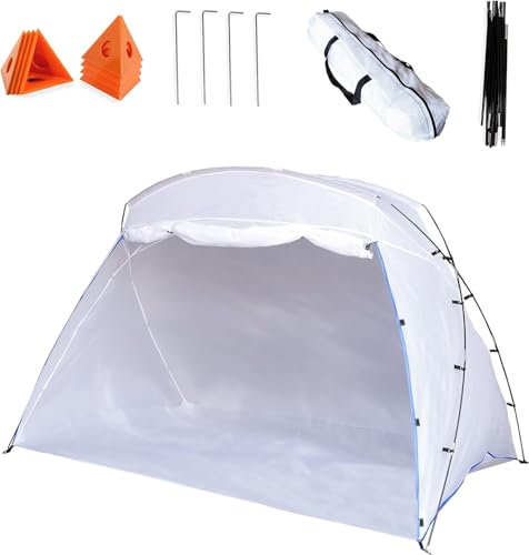 Katai Portable Paint Booth Tent for Furniture & DIY Projects – Pop Up Canopy Spray Booth Shelter with Built-In Floor, Mesh Screen, Paint Pyramids – Easy Up Outdoor Tent for Airbrush, Car & Home Use