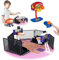 Hpbaggy 85 Teiles Building Block Bildung Spielzeug und Sets von 2 Basketball Ständer Bausteine,für Basketball Court Baseplates 4 X 10 für Basketball Spiel kompatibel (Basketball Playset).
