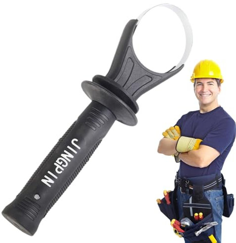 Adjustable Hammer Drill Side Handle | Drill Side Front Auxiliary Grip,Power Tool Replacement Part with 60-65mm Clamping Range