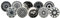 Craft Trade Knobs for Cabinets and Drawers Assorted Black Mandala Knobs Vintage Ceramic Door Knobs Mandala Kitchen Furniture Pull Handles Cabinets Cupboard for Wardrobe Home Interior Décor-Pack of 10