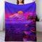 PAZZK Decke Flauschige Sofa Decke, Tokio, Japan Super Weich & Flannel Fleecedecke Als Tagesdecke, Sofaüberwurf, Wohndecke（180×200cm）