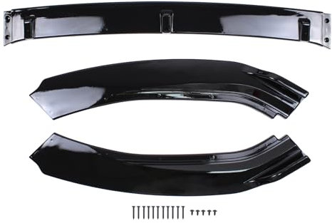 Frontspoilerlippe Front Spoiler Lippe Stoßfänger Frontlippe Spoilerlippe Frontspoiler Frontstoßstange Splitter Frontstoßstangenlippe Seitenlippensplitter schwarz für Golf 7 Variant Golf VII 2012-2019