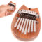 Mini-Kalimba-Daumenklavier mit 8 Tasten, symmetrisches Finger-Daumenklavier, Marimba-Musik, gutes Zubehör als Anhänger, Geschenk, Kalimba-Daumenklavier, Weihnachtsklaviergeschenk for Kinder und Erwach