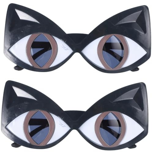 OATIPHO Trendy Es Cat Eye Brille Dunkle Brille Für Weihnachten Und Festliche Anlässe