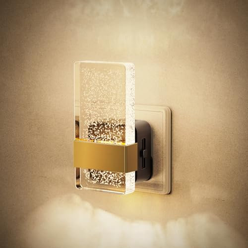 JandCase Prise Electrique Avec Capteur de Crépuscule, 1 Prise Veilleuse LED Dimmable 0-100LM, 3000K Blanc Chaud, Veilleuse Enfant pour Chambre, Couloir, Escalier, Cuisine, Salon