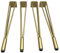 Lot de 4 pieds de table industriels en fer forgé robuste pour bureau ou table à manger