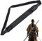 Gwezmxs Katana Halterung, Schwerthalter Rücken Samurai Kostüm Zubehör für Cosplay, Holder Belt, Einstellbar, Schwarz