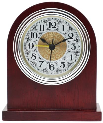 FLFLF Kaminuhr aus Messing mit Westminster-Glockenspiel, batteriebetriebenes, leises Sweep-Uhrwerk – Vintage-Kaminuhr für traditionelle Wohnkultur und Büro/Arbeitszimmer, #E