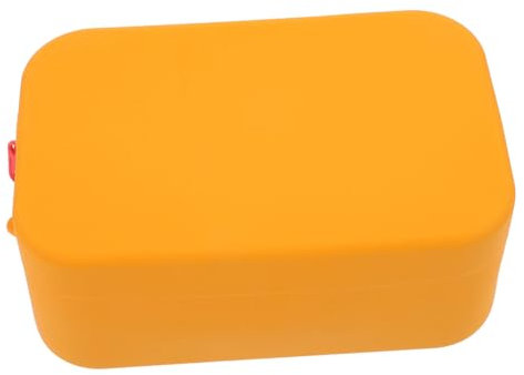 Healeved wasserdichte Silikon Schminktasche Mit Reißverschluss Große Kosmetiktasche Für Make-up Pinsel Und Schmuck Langlebig Pflegeleicht Für Reisen Und Alltag Kompakt Orange