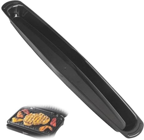 Grill Grease Catcher Replacement Drip Tray For George Foreman for Easy Cleanup and Enhanced Cooking Experience Black Outdoor BBQ 14.5in (1piece)