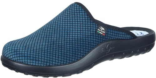 Fly Flot Herren Hausschuh Pantoffel mit Rauten Muster und Leichter Sohle 220063