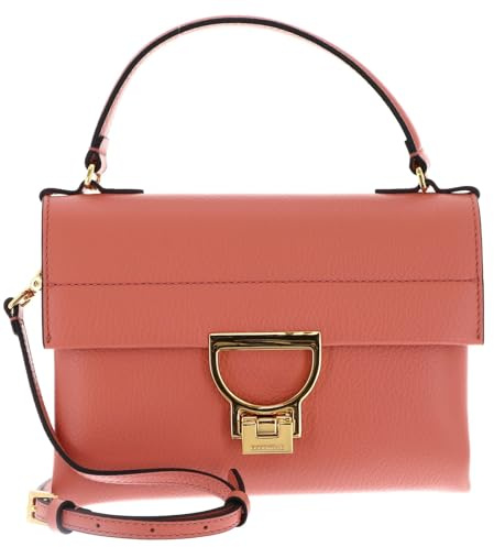 Coccinelle Pelle borsetta borsa a tracolla Arlettis Handbag Pink Clay corallo