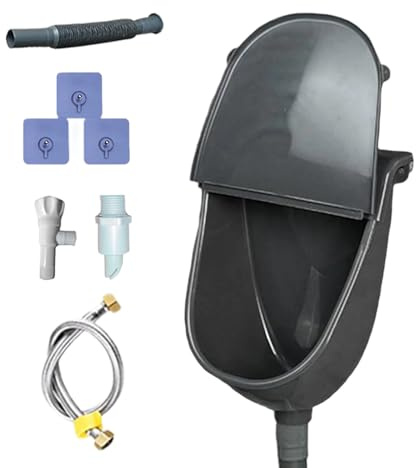 Urinoir Mural - Accessoires Pour Toilettes Avec Couvercle,Urinoir De Garage Montage Murale | Hommes Garçons Petits Amis Pères Maison Cour Camping Car Dortoir Jardin Terrasse