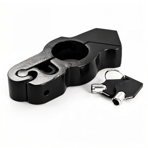 Motorcycle Chain and Padlock Fit for QJ 700X Motorcycle Handlebar Lock Heavy Duty Steel Anti-Theft for Outdoor(Black)