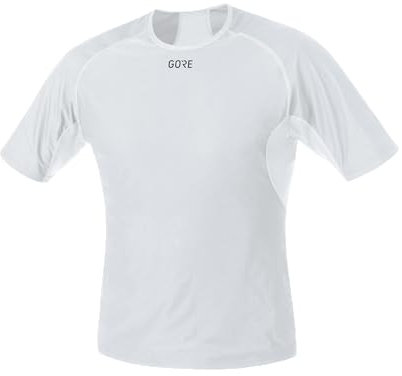 GOREWEAR M WINDSTOPPER® Base Layer Maillot Homme, Light Grey / White, S
