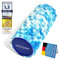 Body & Mind® Faszienrolle Massage-Rolle Fitnessrolle Sportrolle Therapierolle; Faszien-Training am Oberkörper, Nacken, Rücken, Beine, Waden & allen anderen Muskelgruppen; 33 x 14,5 cm; Blau-Weiß