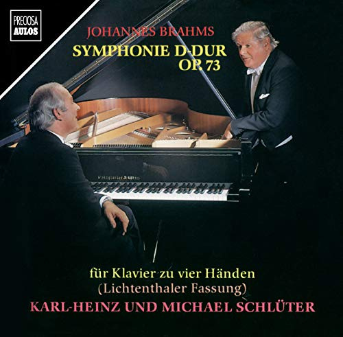 Johannes Brahms Sinfonie D-Dur op.73 Lichtenthaler Fassung für Klavier zu vier Händen