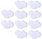Batop 10Pcs Möbelknöpfe Kinderzimmer Set, Wolke Form Kinder Möbelgriff Möbelknöpfe Schrankgriffe Türknöpfe Schrankknöpfe Griff Knopf, 54×36×23 mm