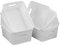 Innouse Plastic Storage Basket for Cupboards, White Small Basket, Set of 6