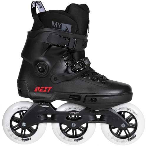 Powerslide Inline Skate Next Core Black 110, für Urban und Fitness, für Damen und Herren Gr. 36-47 (38-39)