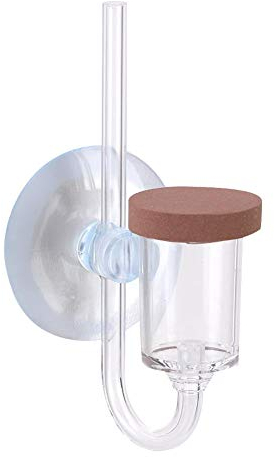 CO2 Zerstäuber Diffusor Acryl Aquarium Kohlendioxid Transparent Bubble Counter Refiner Aquarium Wasserpflanzen(M)