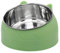 geneic Gamelle en Acier Inoxydable pour Chat - Gamelle à Eau pour Chat - Multifonction - pour Nourriture et Eau - Vert
