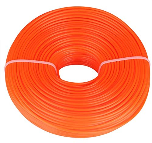 EVTSCAN 3mm Ligne de Coupe Cordon en Nylon Fil de Corde Ronde Coupe-Herbe à Essence(120 Millions)