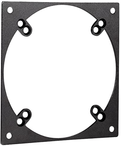 DolDer Fan Adapter Frame, Aluminium, 120 to 90/80 mm, 4-Pin, Compatible with Desktop, Part Number DD24