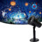 Proyector Navidad Luces con 12 Diapositivas LED Impermeable Proyector de Fantasma Calabaza Para Exterior Jardin Interior Casa Decoración Cumpleaños Fiesta Boda