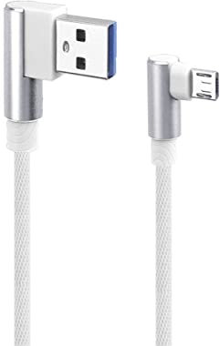 iplusmile Micro Usb Cable Right Angle Usb c Cable Micro Usb Charging Cable Charging Cords Cord Charge Cable Chargers C Phone Charger Charger 6s Telephone White Usb Drive