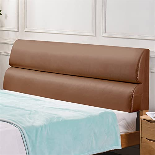 Gepolsterte Kopfbrettkissen Wandkissen Leder Stoff Großer Rücken Lumbalpolster Bett Rückenlehne Abnehmbare Abdeckung Für Schlafzimmer Bett Bank,A,No headboard 47.2/120cm