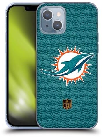 Head Case Designs Offizielle NFL Fussball Miami Dolphins Logo Gelhülle [Militärischer Schutzgrad] Kompatibel Mit Apple iPhone 14 Und Kompatibel Mit MagSafe