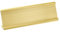PATIKIL 2 x 7 Pulgadas Aluminio Nombre Placa Soporte, 1Uds L Tipo para Escritorio Oficina Negocio Puerta Letrero Soporte Dorado Tono