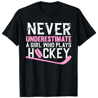 Funny Hockey Art for Girls Women Field Hockey Player Sport T-Shirt
