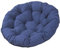 Baoblaze Gartenstuhl Kissen, 60 * 60 cm Rundes Sitzkissen, Gemütliches Stuhlauflage, Abnehmbar Sitzkissen Outdoor/Indoor, Stuhlauflagen für Schlafzimmer, Familienzimmer, Kissen für Hängesessel, Blau