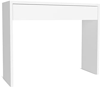 Buyqualia Recibidor Entrada con Consola de un cajón (Blanco)
