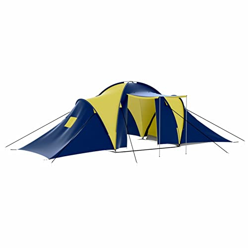 Tienda de Campa?a para 9 Personas, XIAOGUANG Camping Tienda, Tienda De Playa, Carpa De Playa, Tienda Cocina Camping, Tela Azul y Amarillo